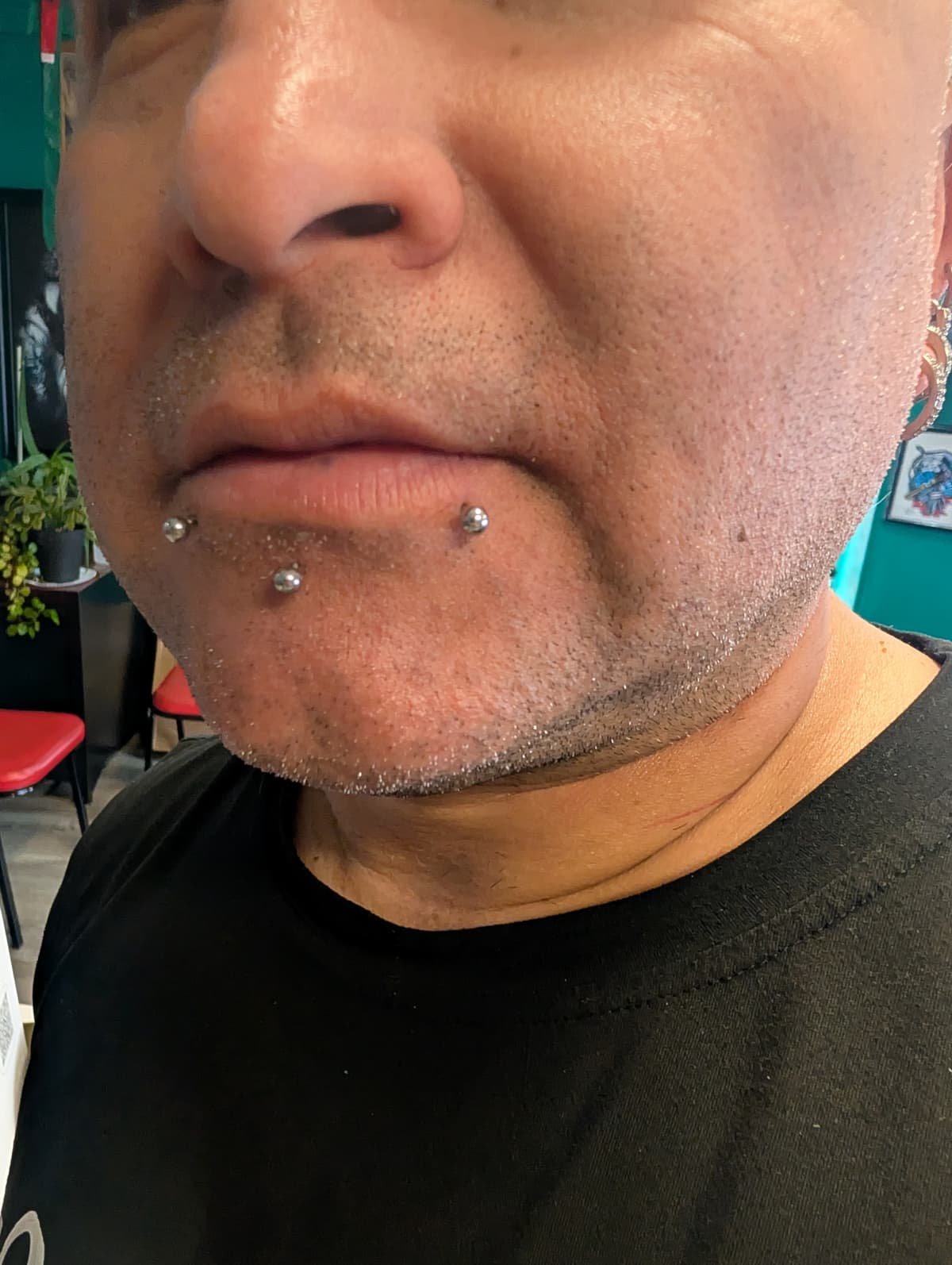 Dermal Anchors tattoo by Chris at Inked City Tattoos, Trenton NJ